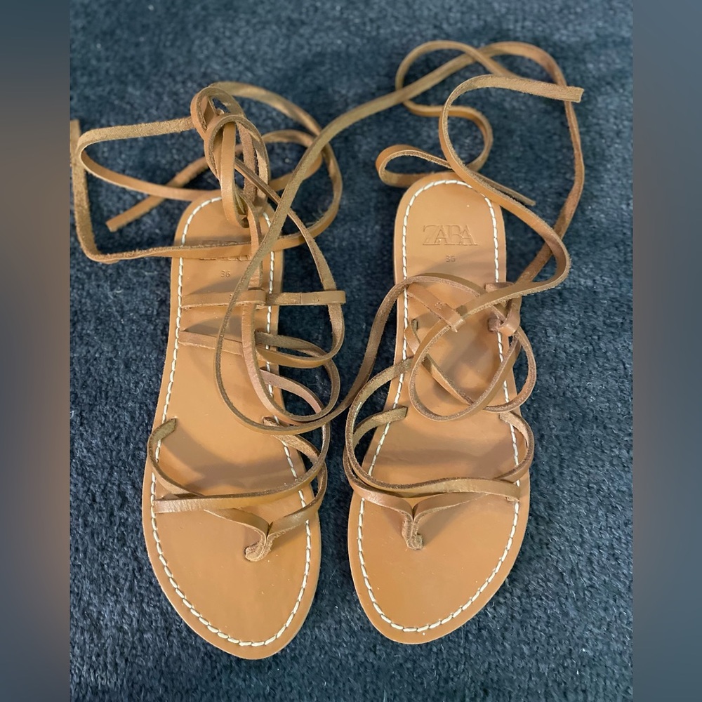 Zara gladiator sandals